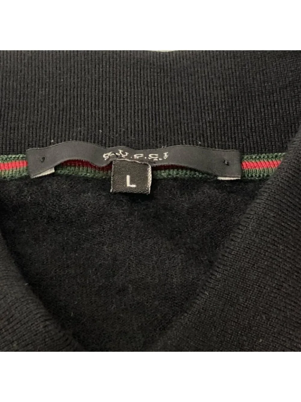 Gucci Black Cashmere Long Three Piece Polo